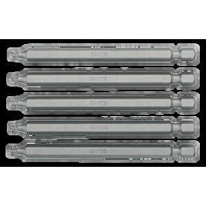 Bahco 59S/H4BALL 4mm x 1/4" Hex Screwdriver Bit with Ball Point - Pack of Five