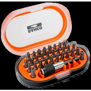 Bahco 59S/31-3 1/4" Phillips (PH1 - PH3), Pozidriv (PZ1 - PZ3) & Torx (TR10 - TR40) Screwdriver Bit Set - 31 Pieces
