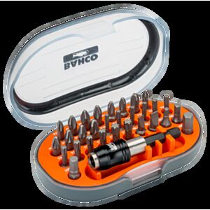 Bahco 60T/31-1 1/4" Hex, Phillips, Pozidriv, Torx and Slotted, Torsion Screwdriver Bit Set - 31 Pieces