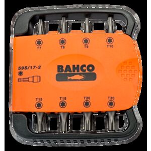 Bahco 59S/17-2 1/4" Torx (T7 - T40) Screwdriver Bit Set - 17 Pieces