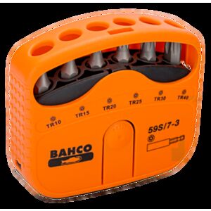 Bahco 59S/7-3 1/4" Torx Tamper Resistant (TR10 - TR40) Screwdriver Bit Set - 7 Pieces