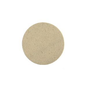 Mirka 7996012511 Polishing Felt Pad 125x6mm Grip White - (Pack of 2)