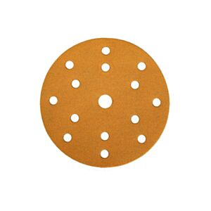 Mirka Gold 150mm Diameter Sanding Pads with 15 Holes - P120 (Pack of 10)