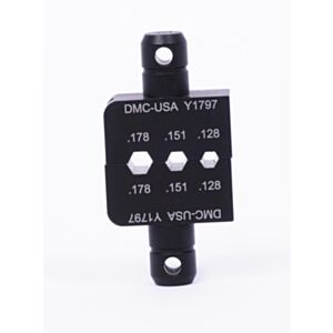 DMC Y1797 0.178" - 0.151" - 0.128" Hexagonal Crimp Y Die Set