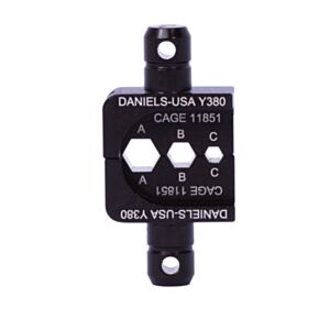 DMC Y380 0.255" - 0.197" Hexagonal Crimp Y Die Set - Deutsch 20055