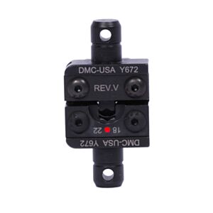 DMC Y672 0.03" - 0.11" Crescent Crimp Y Die Set - 22-18 AWG