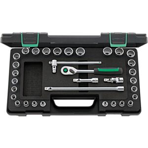 Stahlwille 96020107 3/8" QuickRelease Socket Set 7mm - 22mm w/ Ratchet - 33pc