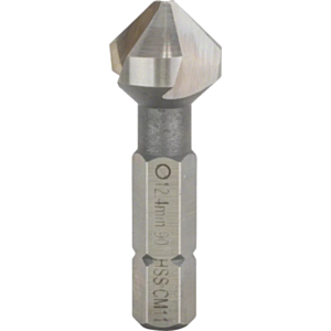 Bosch 2608596407 HSS Countersink Drill Bit Hex Shank - 12.4mm, M6 (Pack of 1)