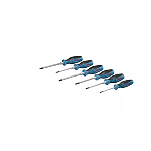 Bosch 1600A016BF Professional Screwdriver Set - 6 Piece (Slotted/Phillips)