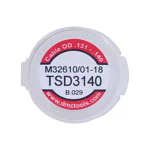 DMC TSD3140 Universal Die Assembly - .131" - .140" Cable - M32610/01-18