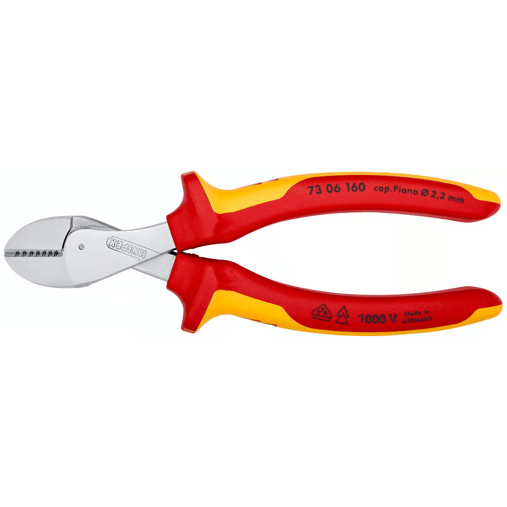 KNIPEX 73 06 160 X-Cut® Compact Diagonal Cutter High Lever Transmission - 160mm