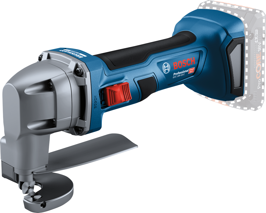 Bosch 0601926300 GSC 18V-16 E Professional Cordless Metal Shear - 1.6mm, 3200spm