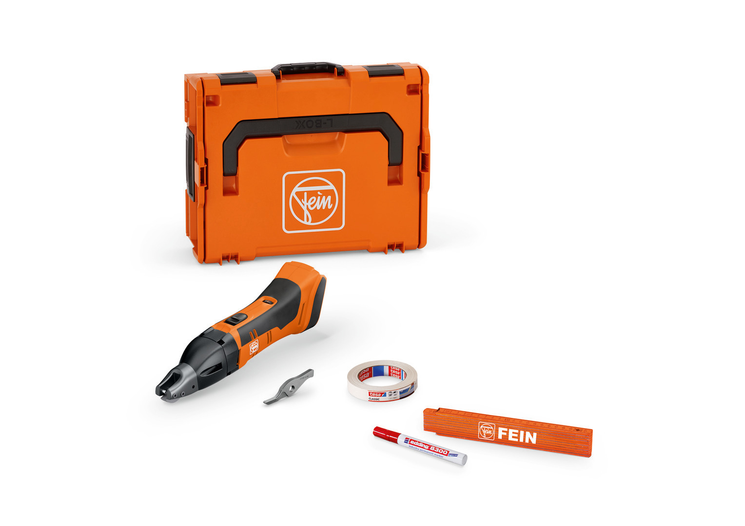 Fein 71300560200 ABSS 18 1.6 E AS Cordless Metal Slitting Shears Set - 1.6mm