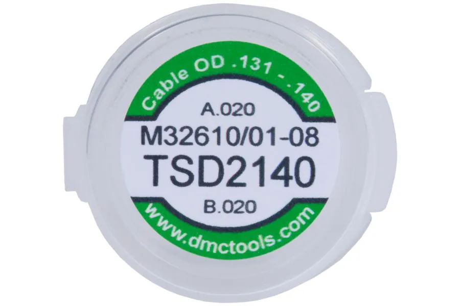 DMC TSD2140 Universal Die Assembly - .131" - .140" Cable - M32610/01-08