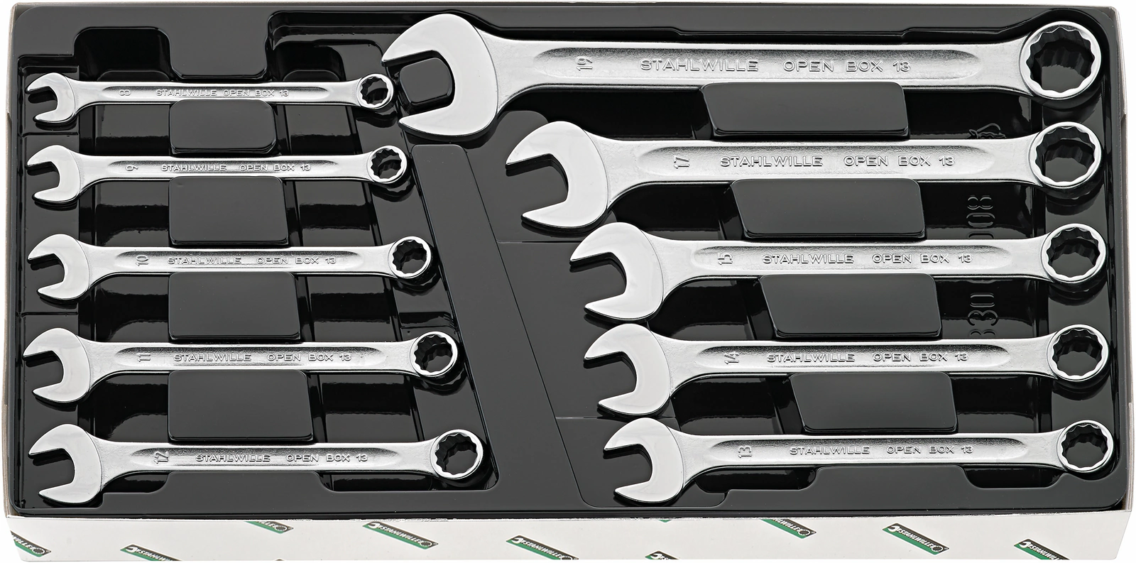 Stahlwille 96400808 8mm - 19mm Combination Spanner Set – 10 Pieces